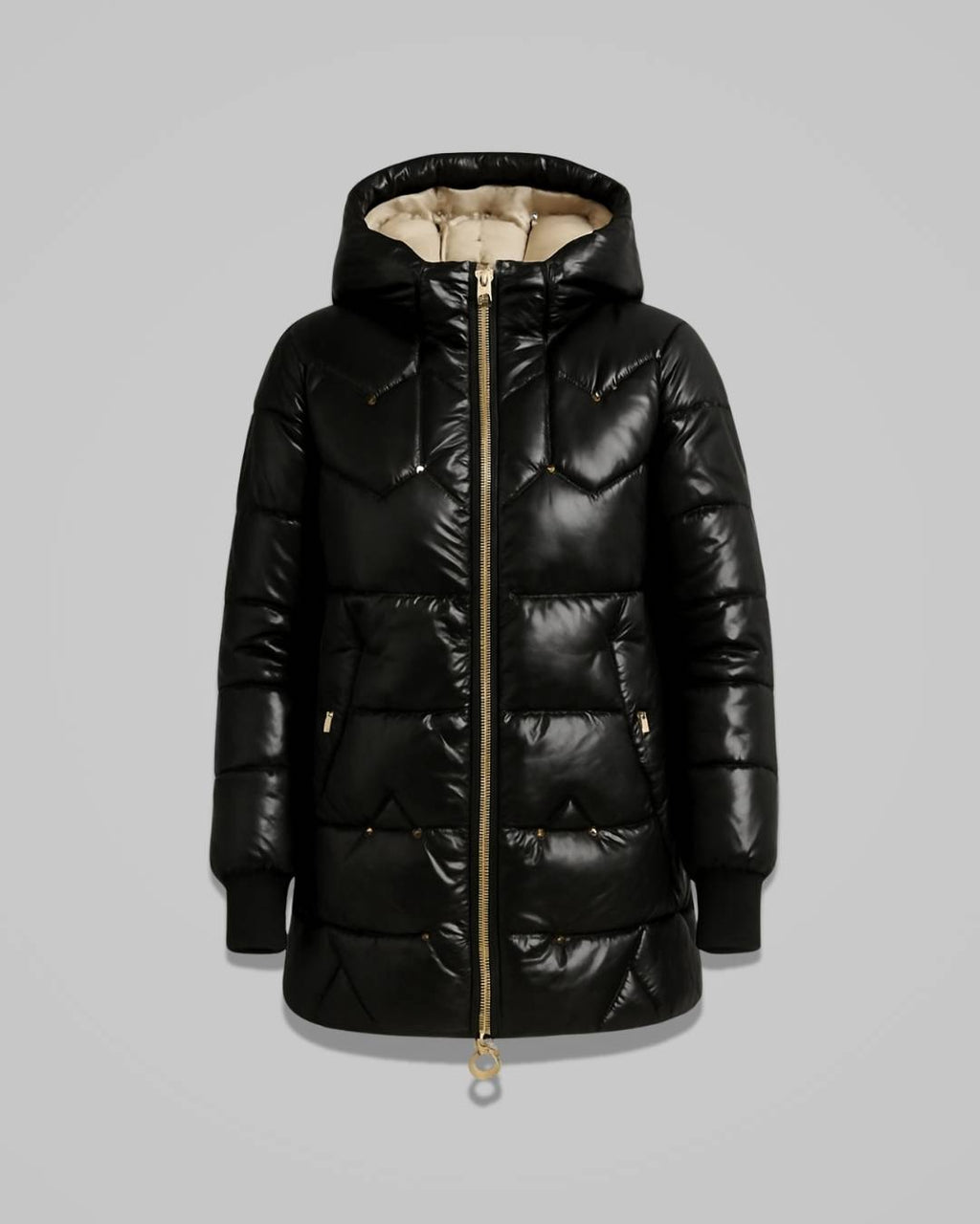 Amara – Women’s Hooded Cotton Winter Jacket with Light Padding