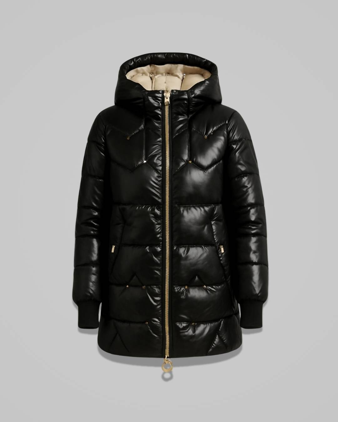 Amara – Women’s Hooded Cotton Winter Jacket with Light Padding