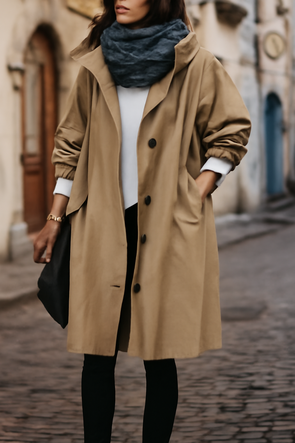 Elise – Women’s Long Waterproof Raincoat for All Weather Conditions