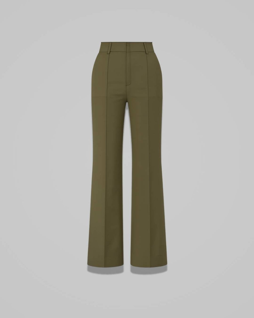 Leonie – Women’s High-Waist Straight-Leg Trousers with Stretch Comfort