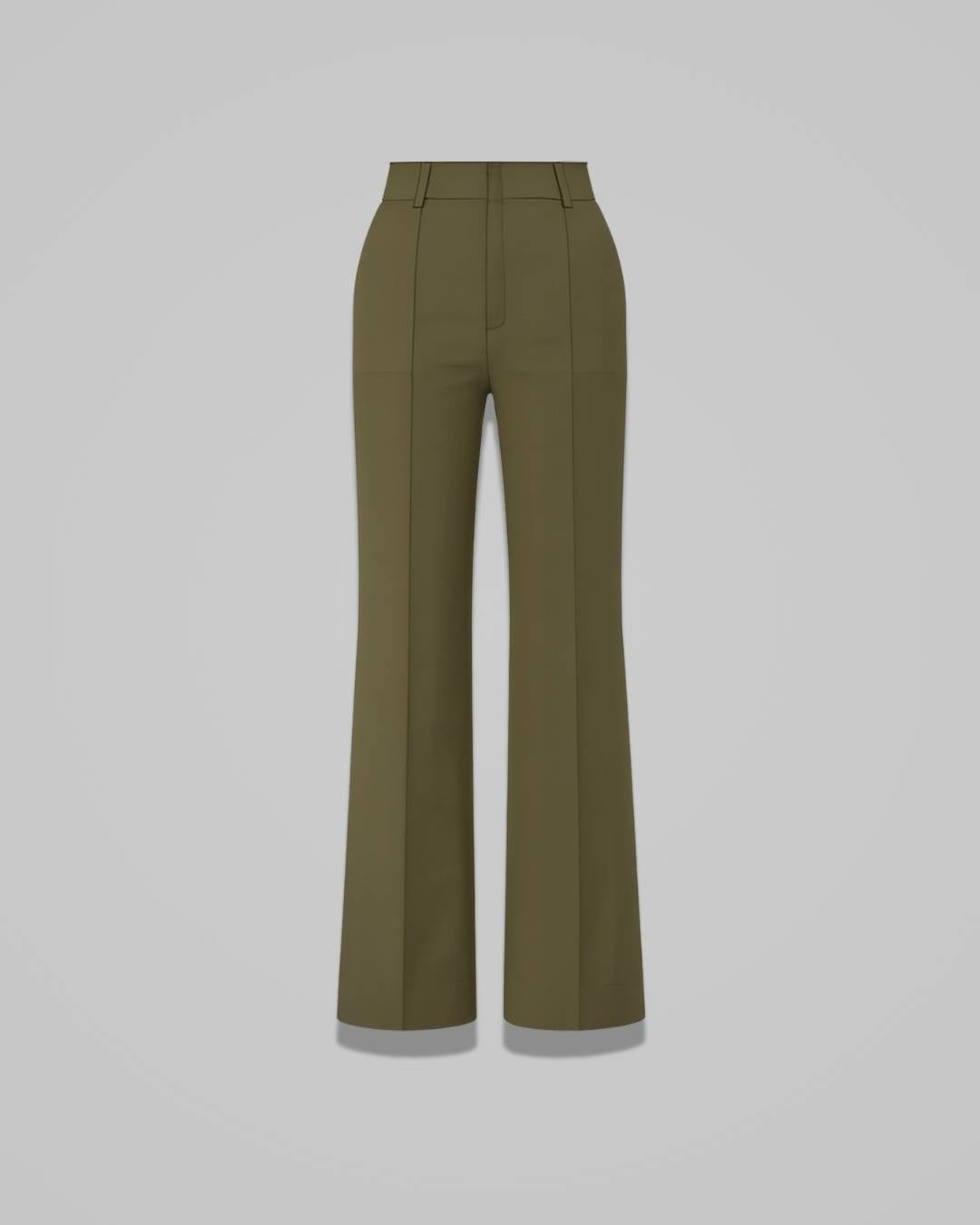 Leonie – Women’s High-Waist Straight-Leg Trousers with Stretch Comfort