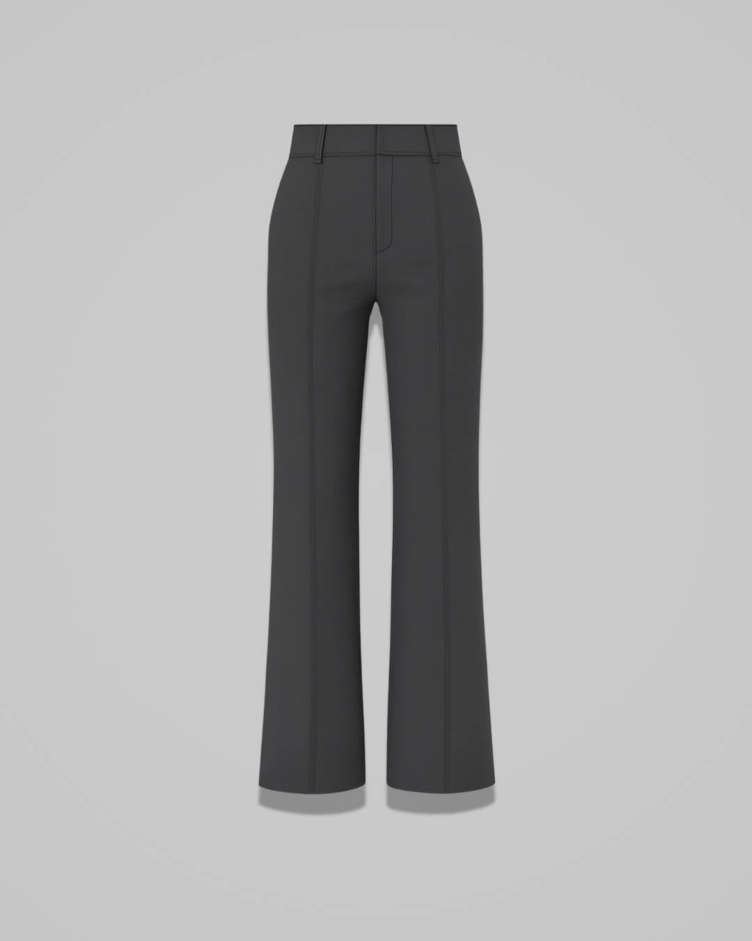 Leonie – Women’s High-Waist Straight-Leg Trousers with Stretch Comfort