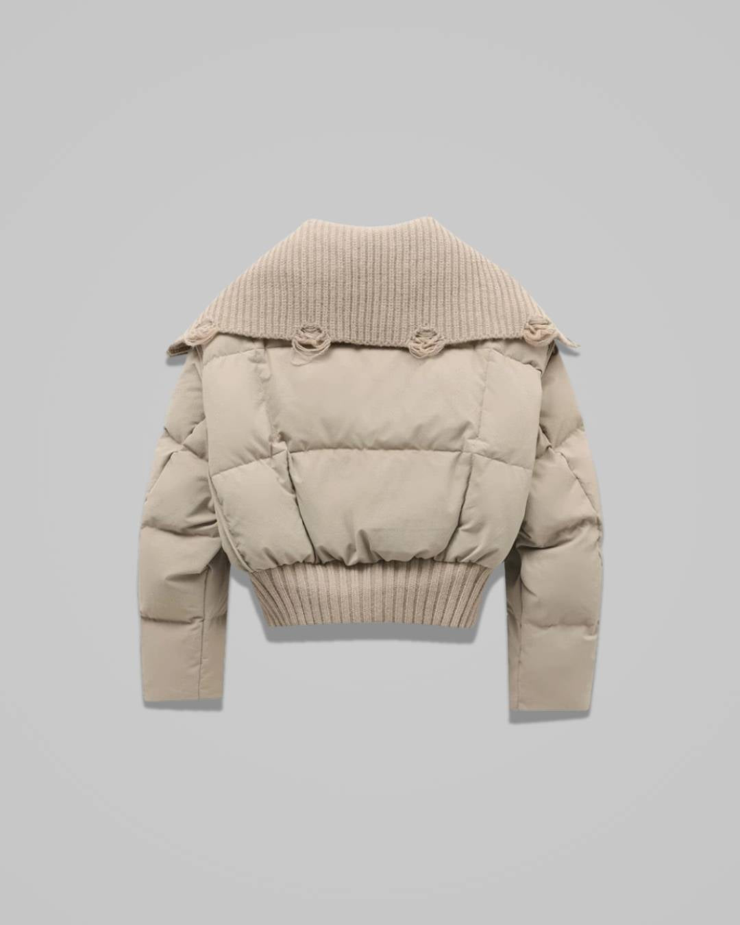 Livia – Women’s Oversized Puffer Jacket with High Collar and Zip Closure