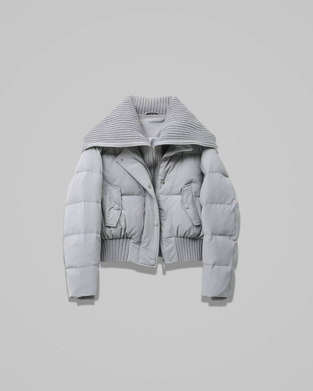 Livia – Women’s Oversized Puffer Jacket with High Collar and Zip Closure