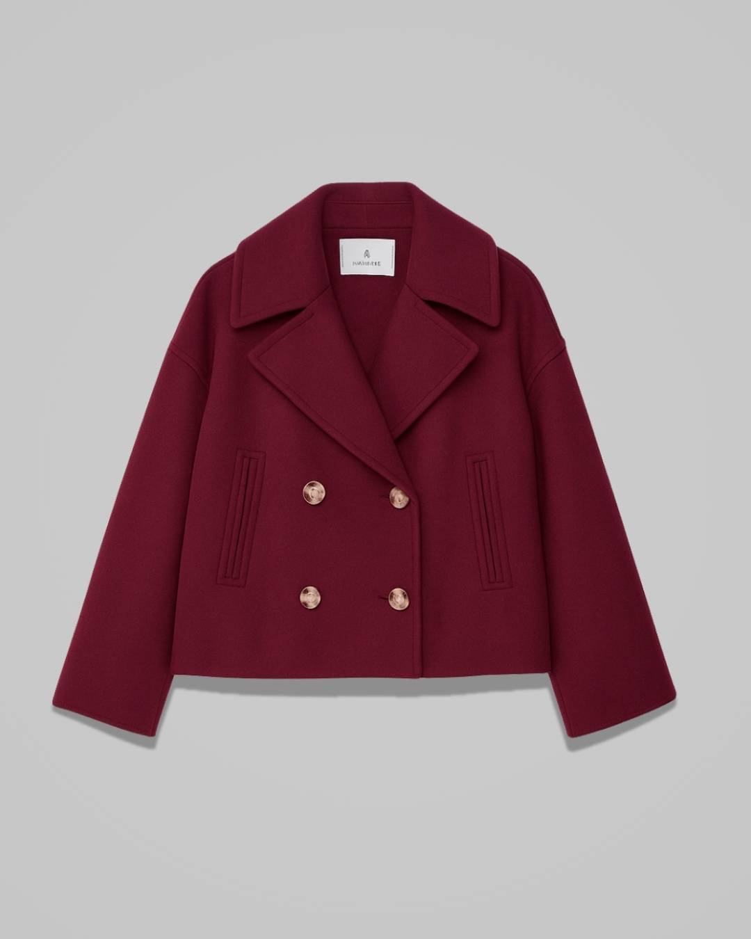 Merell – Elegant Short Women’s Coat in a Double-Breasted Design