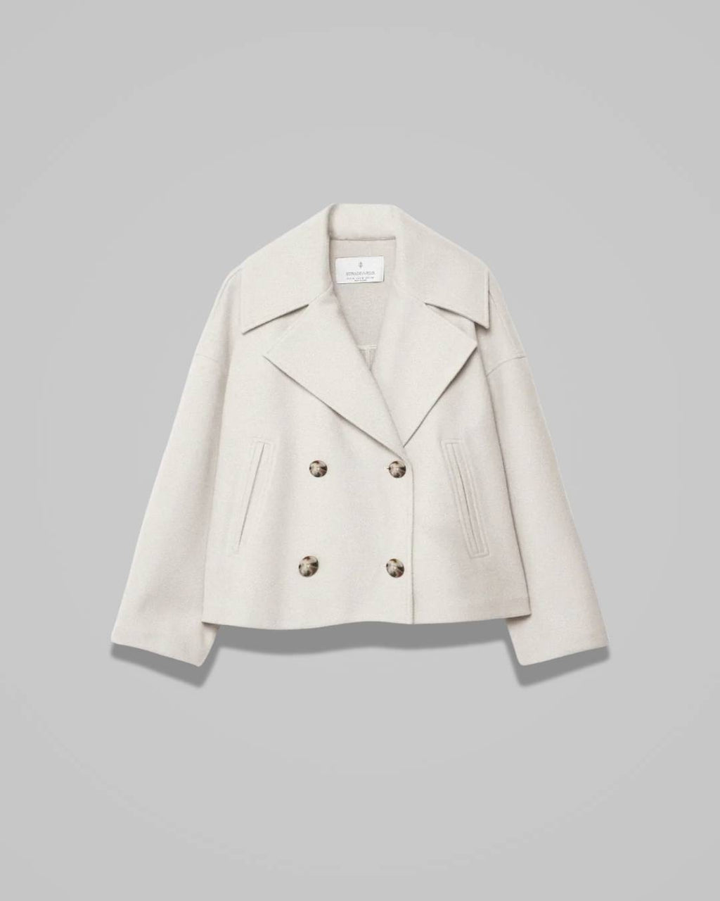 Merell – Elegant Short Women’s Coat in a Double-Breasted Design