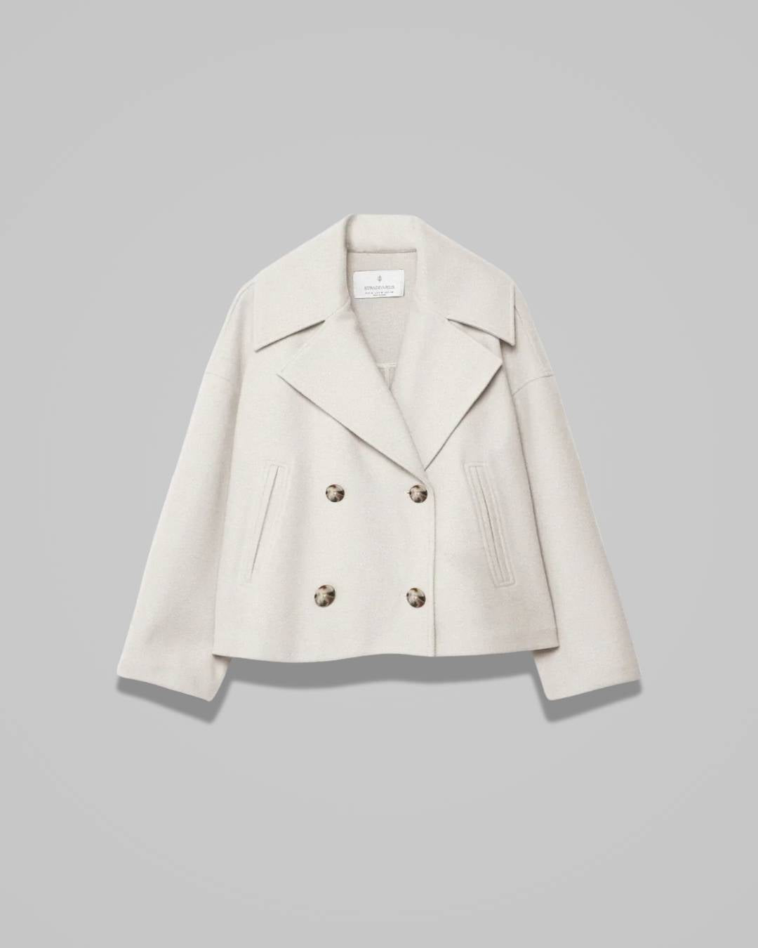 Merell – Elegant Short Women’s Coat in a Double-Breasted Design