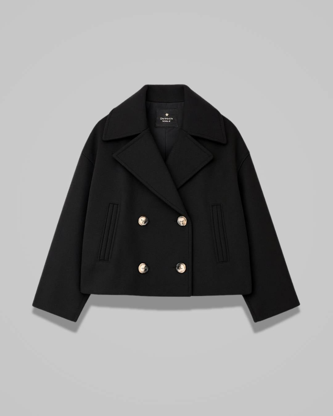 Merell – Elegant Short Women’s Coat in a Double-Breasted Design