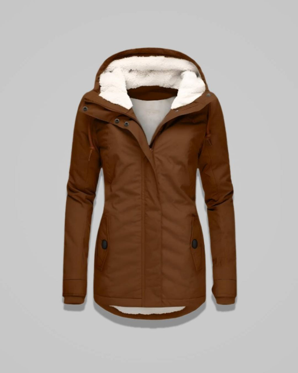 Mirelle – Women’s Long Waterproof Winter Coat with Hood and Insulated Lining