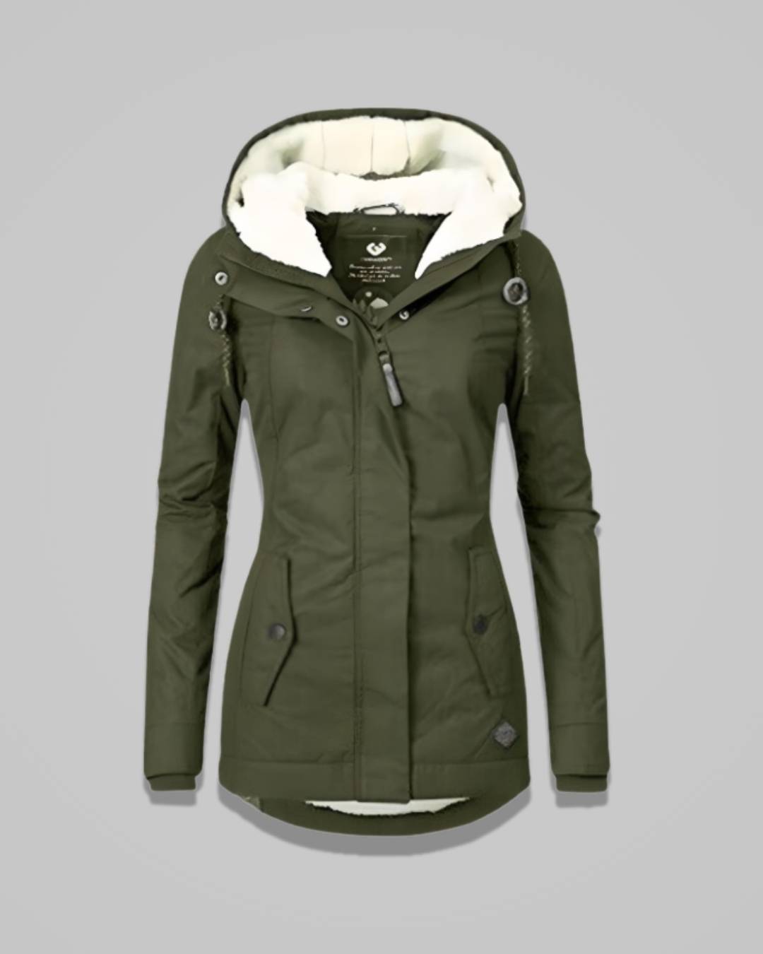 Mirelle – Women’s Long Waterproof Winter Coat with Hood and Insulated Lining