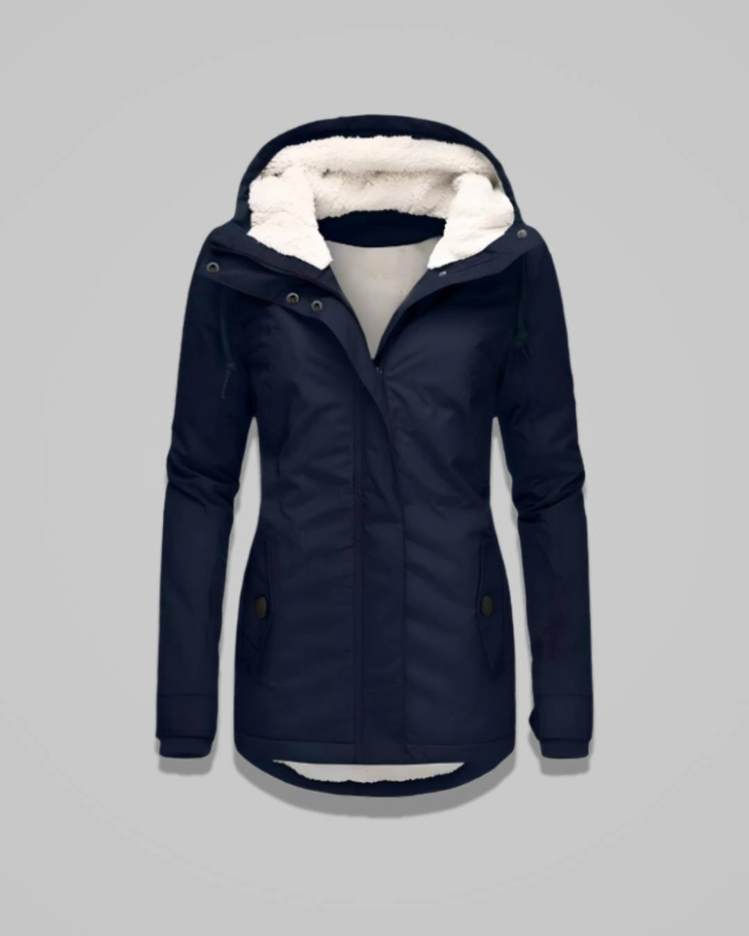 Mirelle – Women’s Long Waterproof Winter Coat with Hood and Insulated Lining