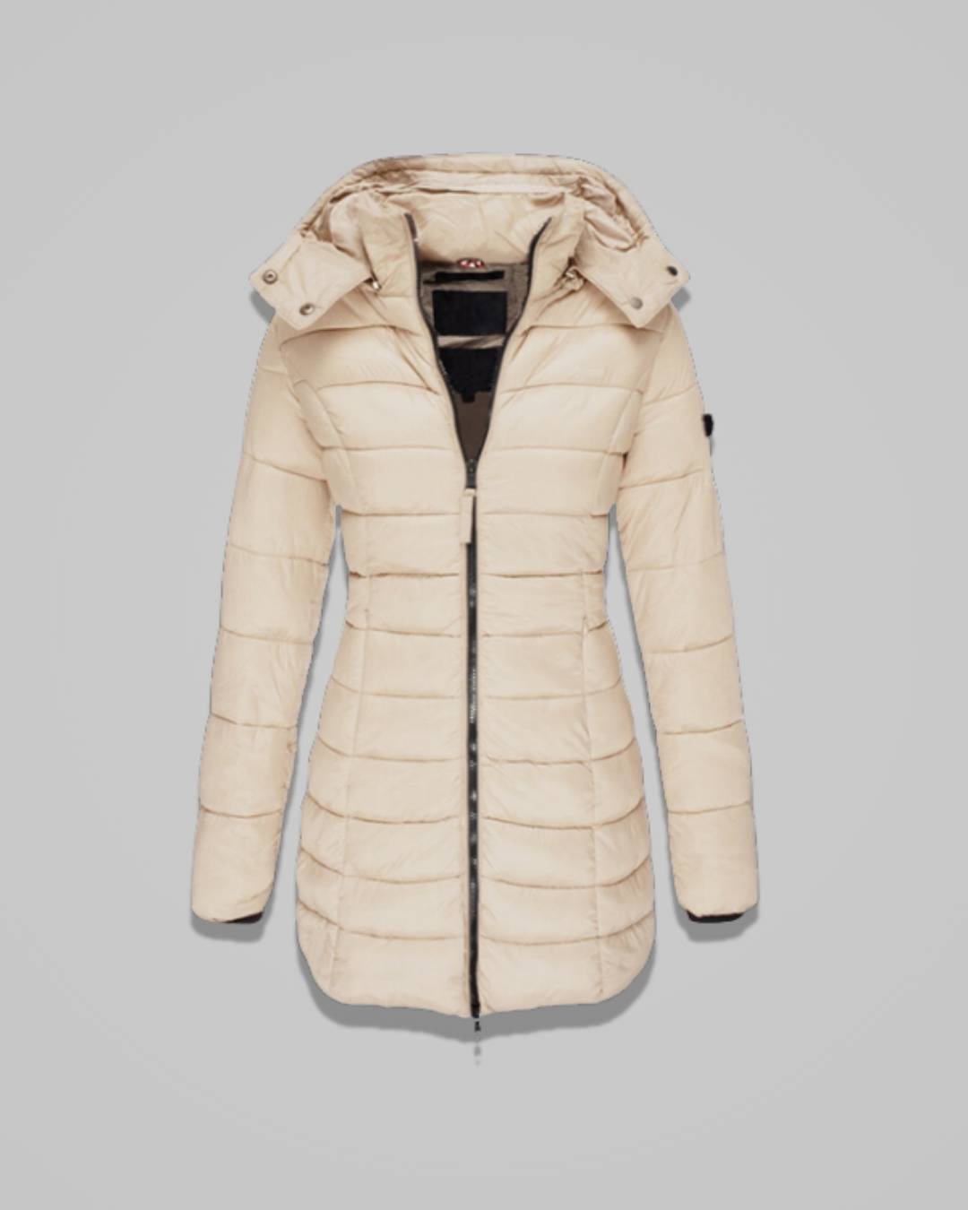 Thalia – Women’s Quilted Winter Jacket with Hood and Shaped Waist