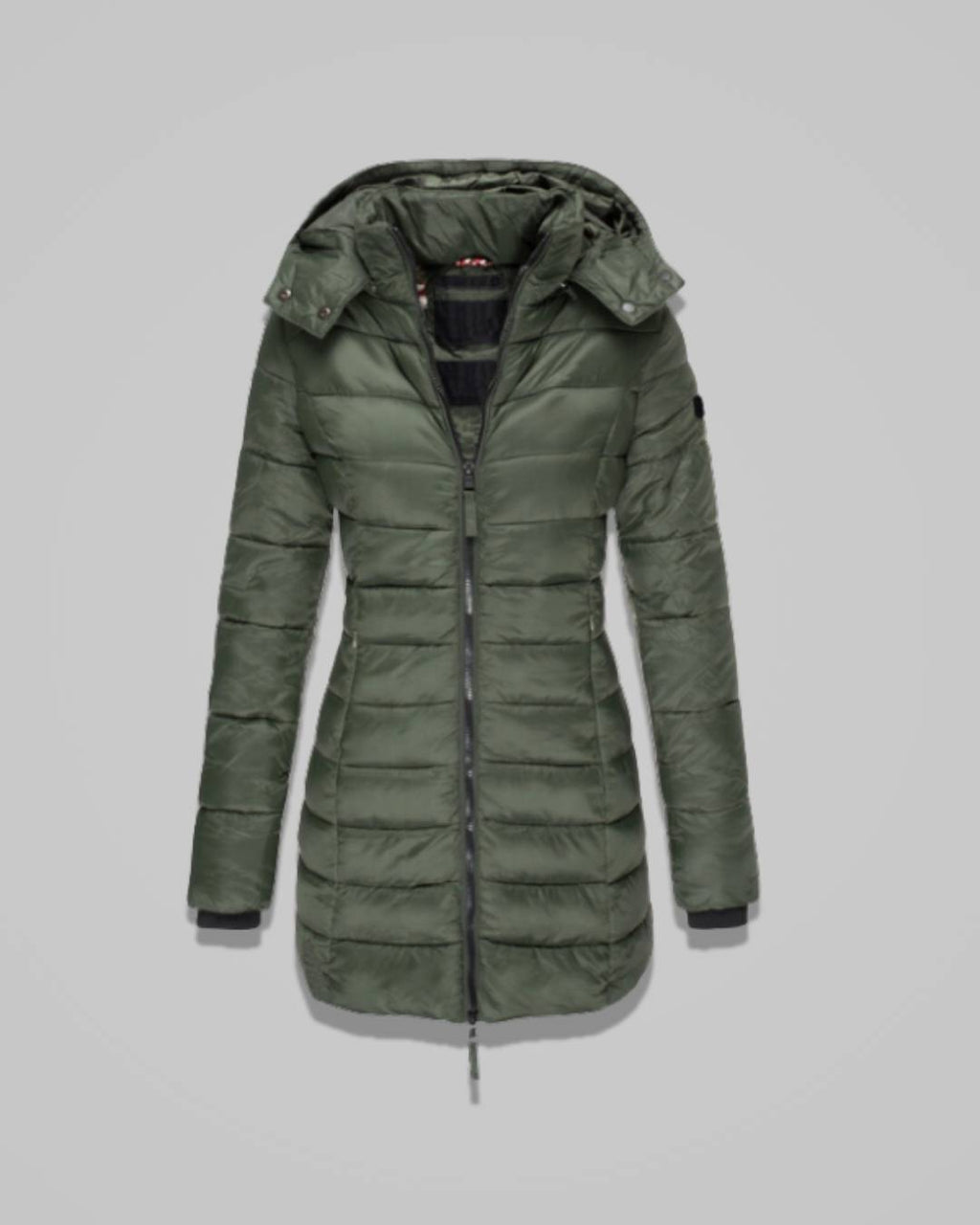 Thalia – Women’s Quilted Winter Jacket with Hood and Shaped Waist